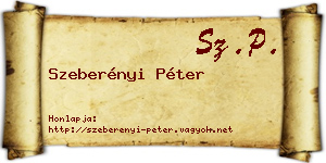 Szeberényi Péter névjegykártya