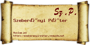Szeberényi Péter névjegykártya